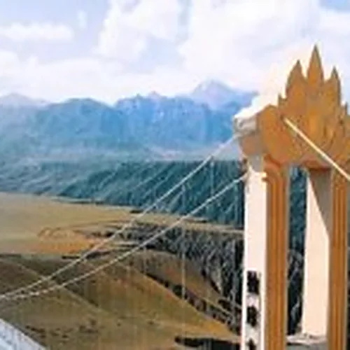 Canyon bridge tower