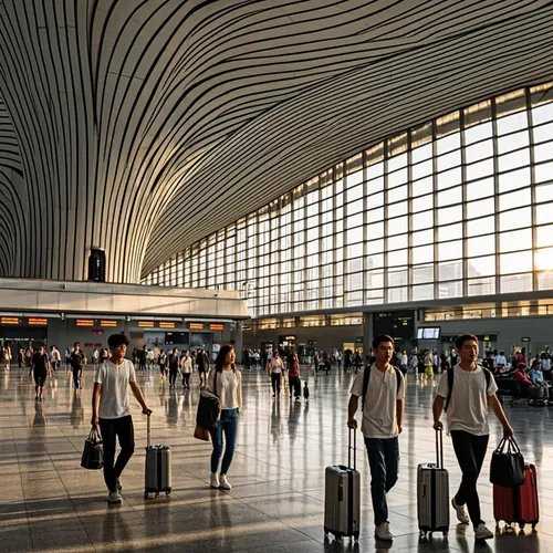 Beijing airport departure
