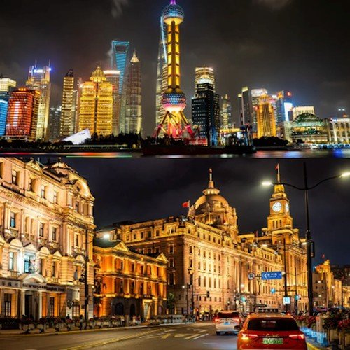 The Bund at dusk