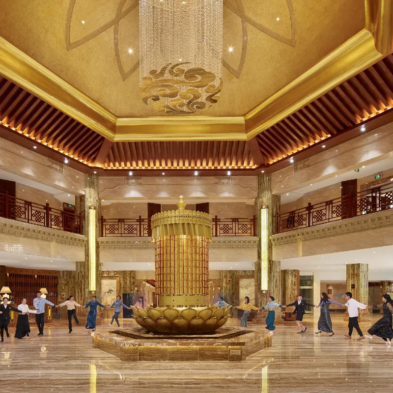 Lobby lounge seating at the resort