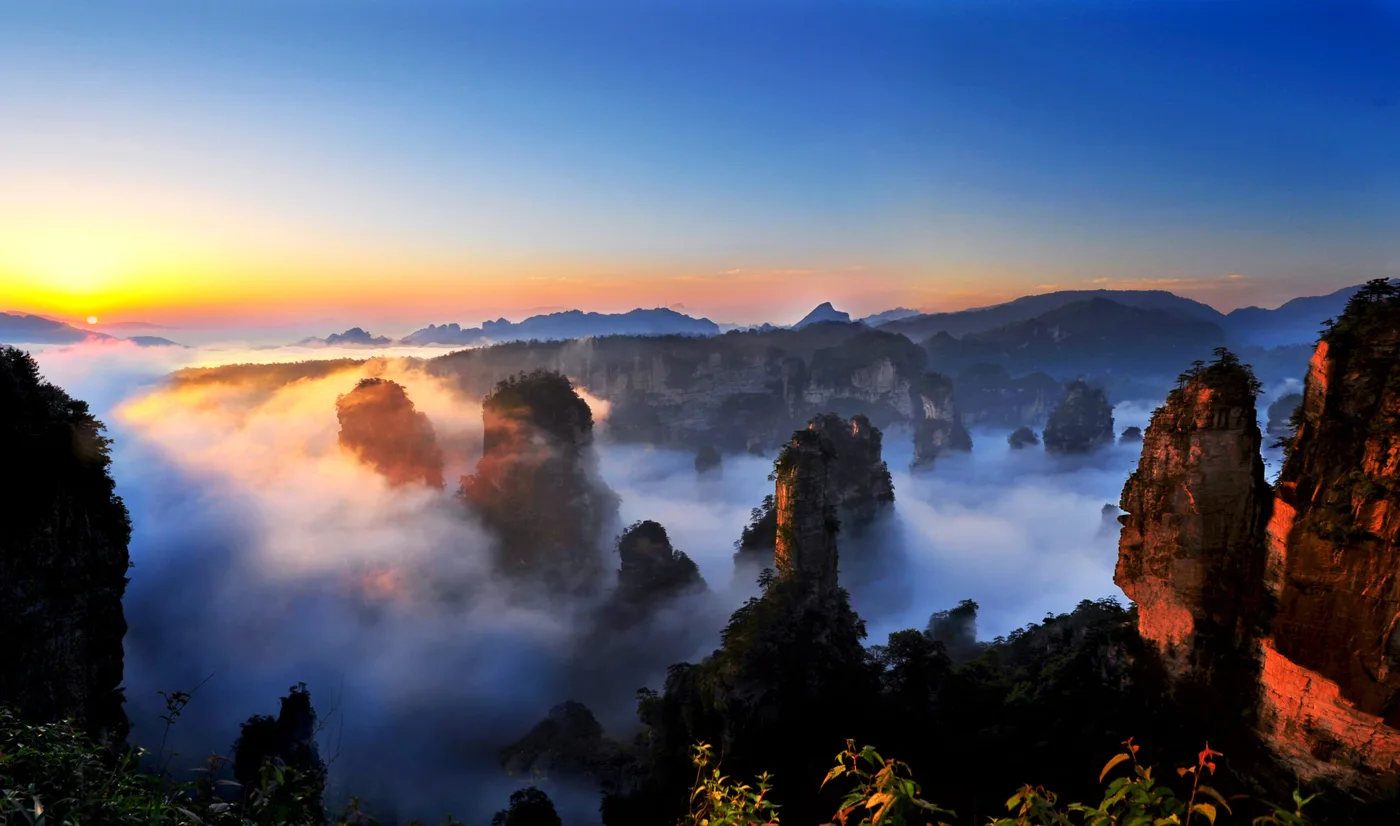 Tianzi Mountain sunrise