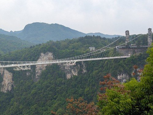 Zhangjiajie Grand Canyon Glass Bridge panorama