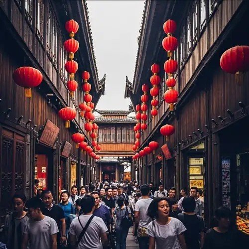 Jinli ancient street lanterns