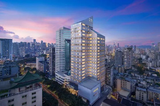 Four Points by Sheraton Chongqing aerial view