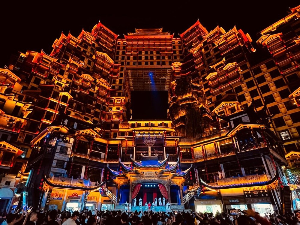 Seventy-Two Wonders Building at night