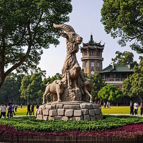 Yuexiu Park Five Rams